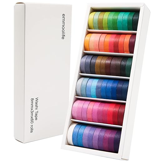 60 Rolls Washi Tape Sets